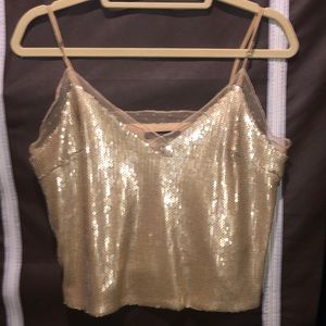F21 SEQUIN TOP